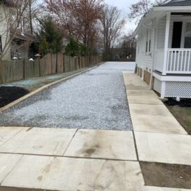 Stone Driveway, Parking Lot, and Throughway Installation